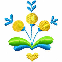Flowers And Tree Embroidery Design 1 Flowers And Tree Embroidery Design 1